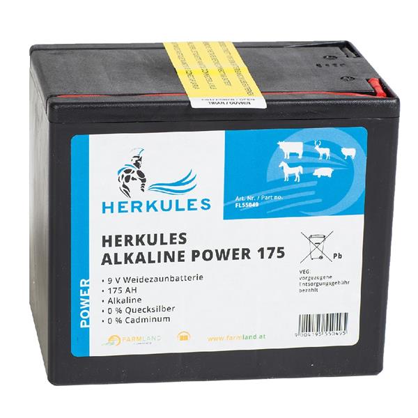 Herkules Weidezaunbatterie Alkaline Power 175