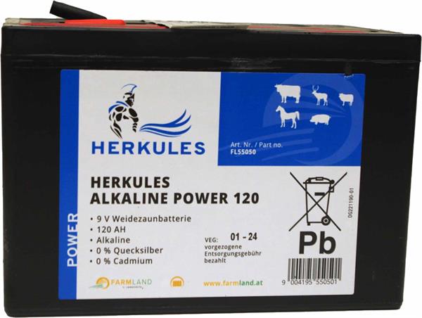 Herkules Alkaline Power 120 Weidezaunbatterie